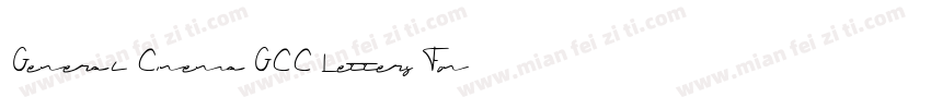 General Cinema GCC Letters Font字体转换
